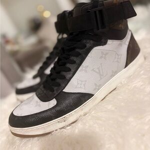 Louis Vuitton Rivoli Monogram High-Top Sneakers